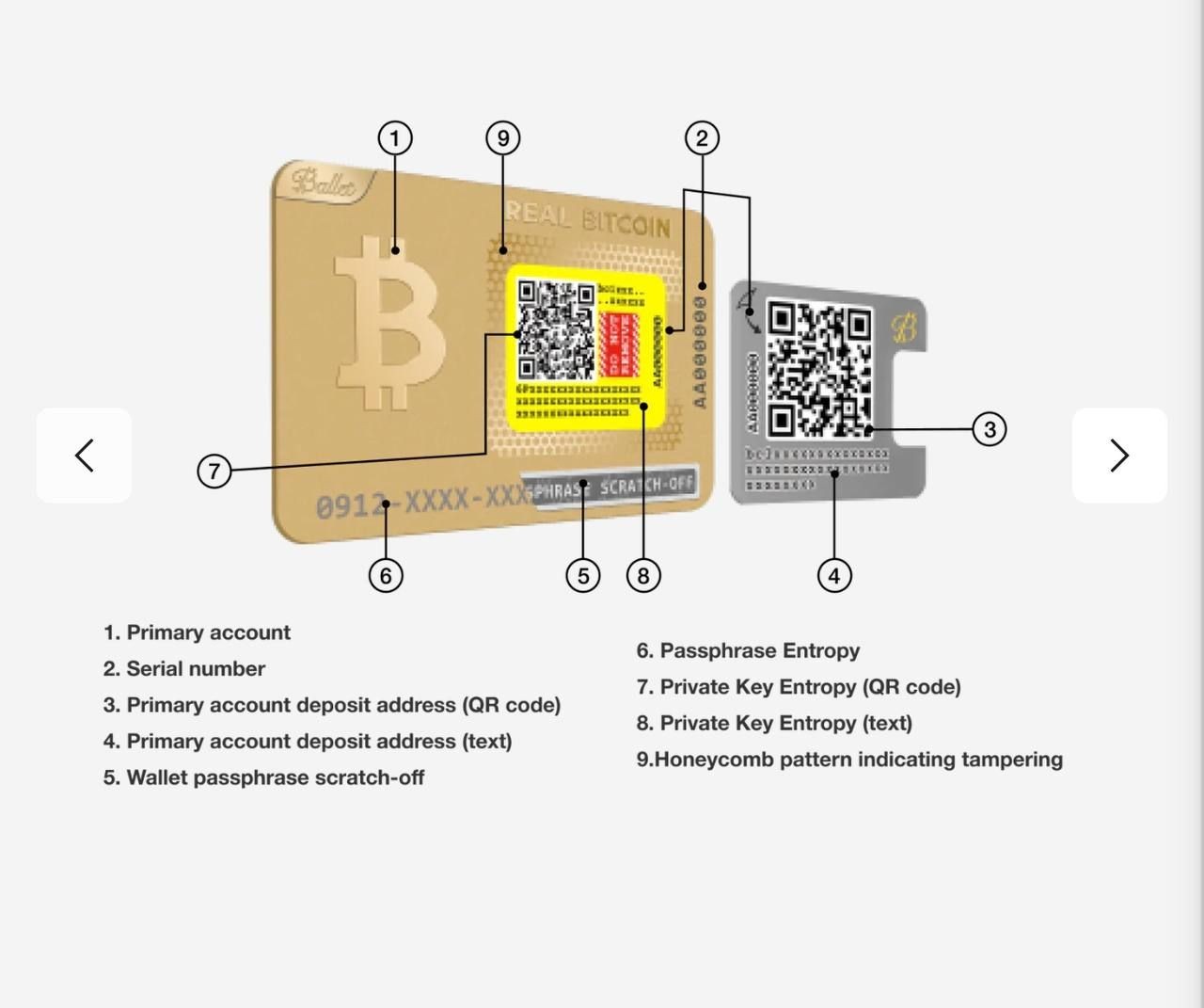 Ex-Ballet Gold Wallet 1 of crypto $149