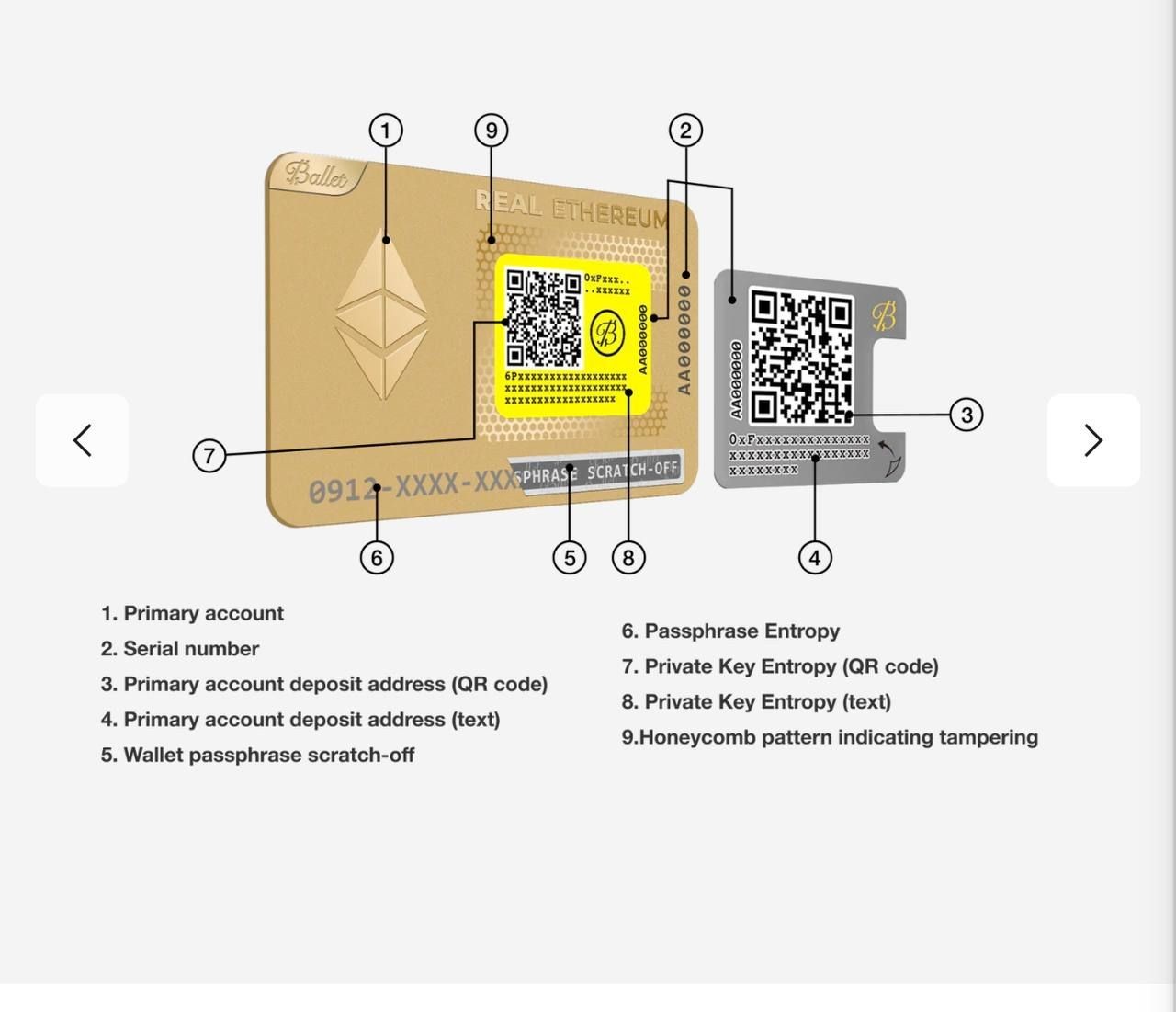 Ex-Ballet Gold Wallet 1 of crypto $149